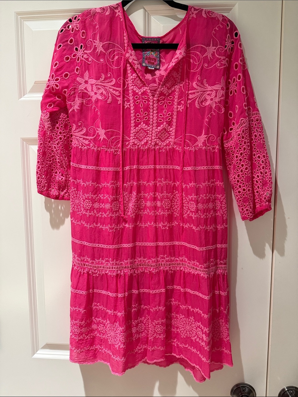 Johnny Was Crochet Summer Dress